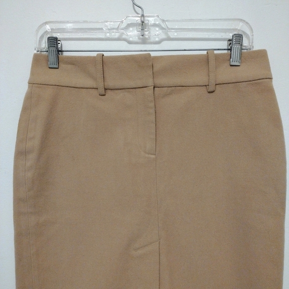 Express - Suede Khaki Slits Pencil Skirt - Picture 2 of 12